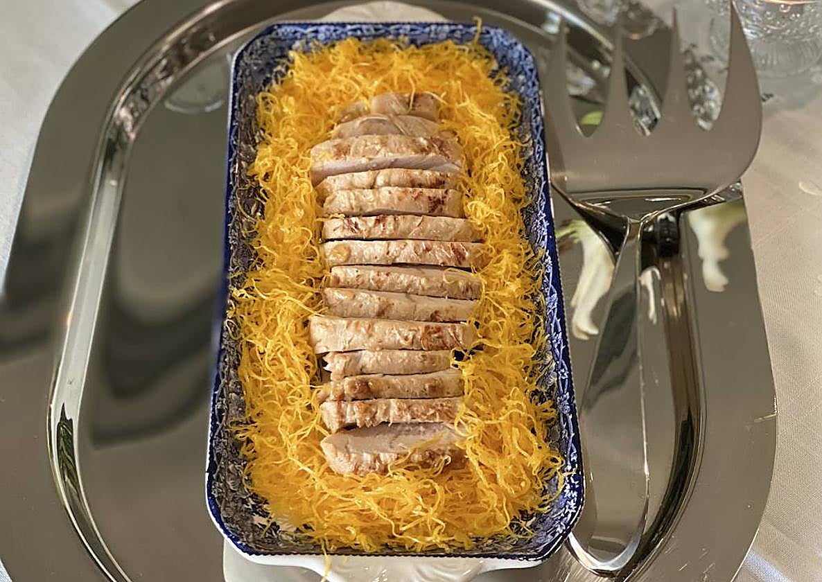 Solomillo de pavo con salsa de mermelada