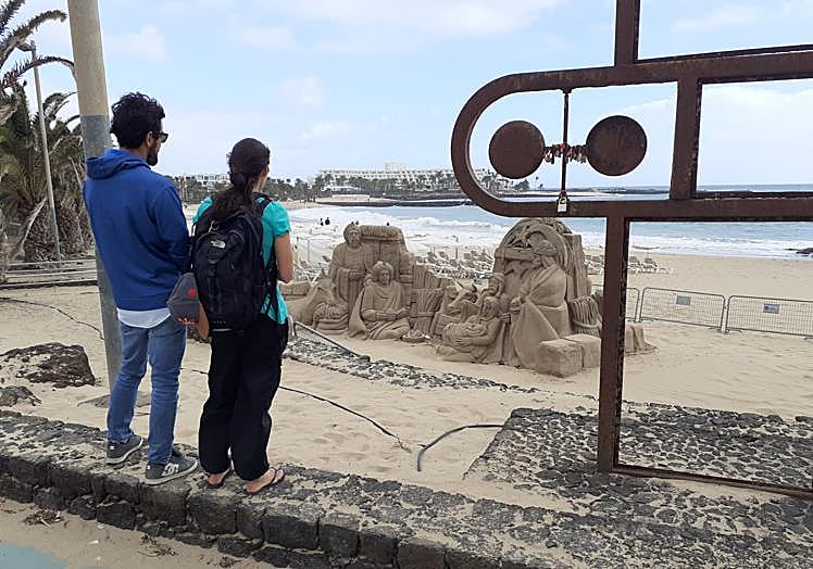 Montaje en Costa Teguise.