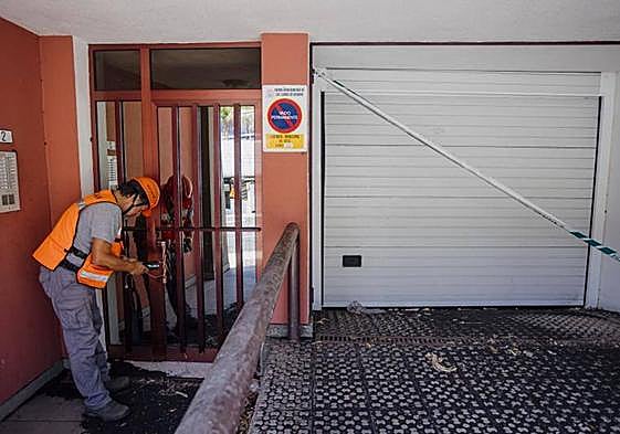 Imagen de archivo de toma de gases en Naos y La Bombilla.