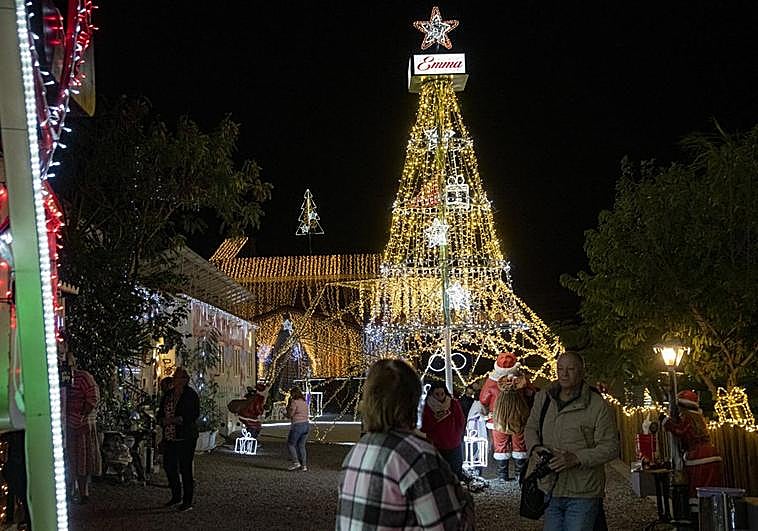 Todo empezó con este árbol y poco a poco se fue montando lo que se ha convertido en todo un parque.
