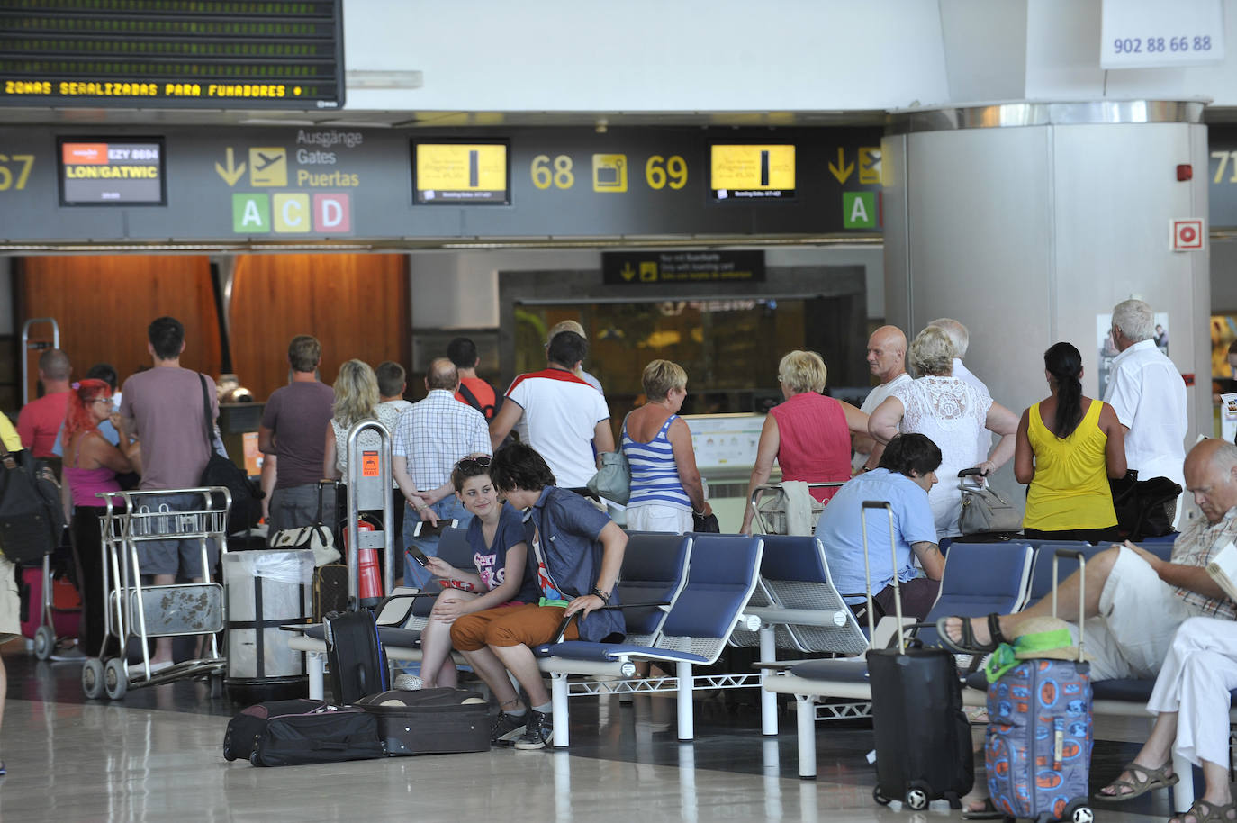 Imagen de archivo de la zona de facturación de la terminal grancanaria.