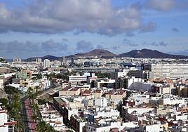 Vista aérea de Las Palmas de Gran Canaria.