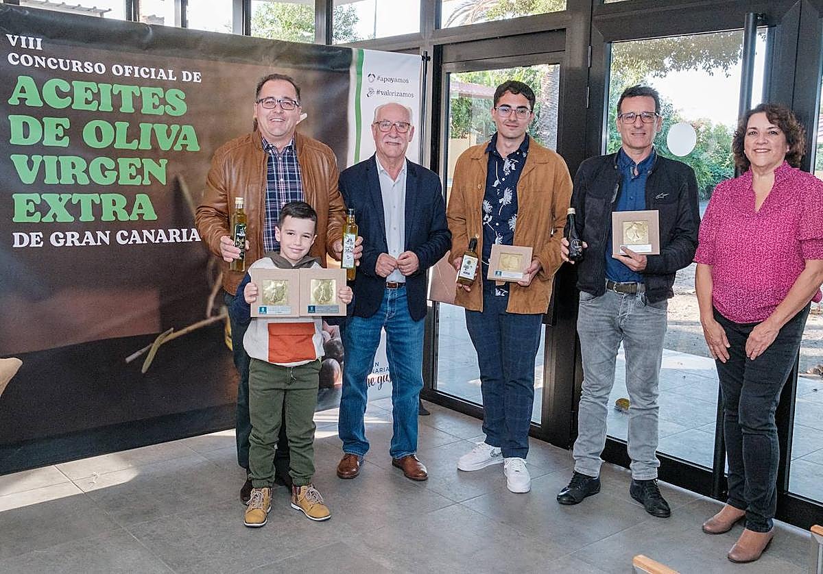 Ganadores del concurso insular de aceites de oliva virgen extra de 2023.