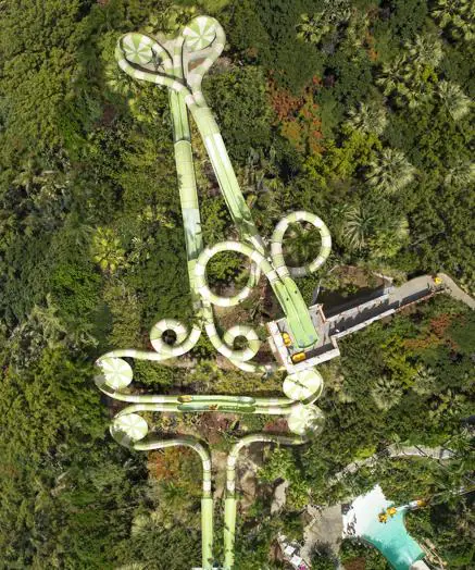 Vista aérea de Saifa, la nueva atracción de Siam Park.
