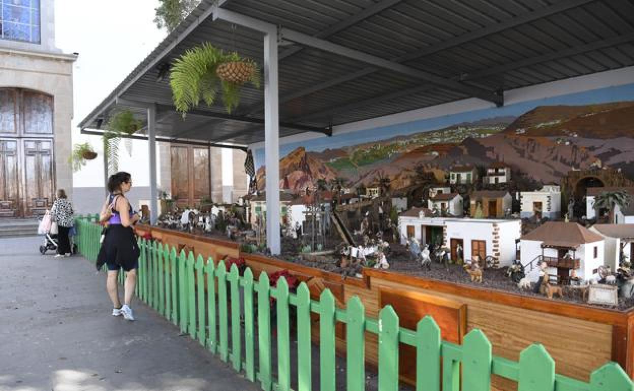 El belén estará en la plaza de San Gregorio hasta el domingo 8 de enero..