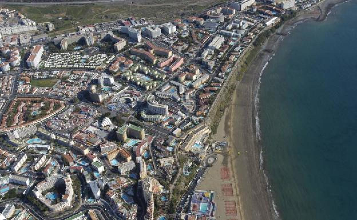 Vista de la zona turística. 