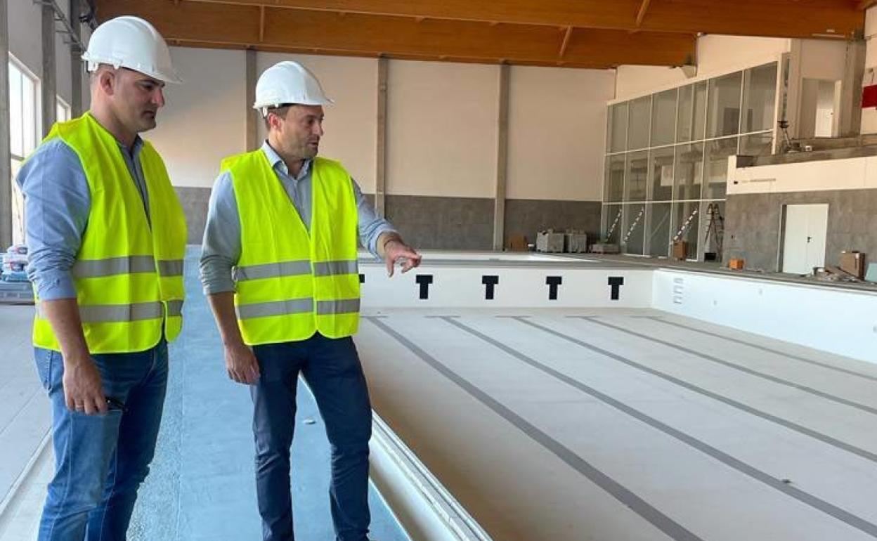 Supervisión reciente de las obras en el recinto deportivo. 