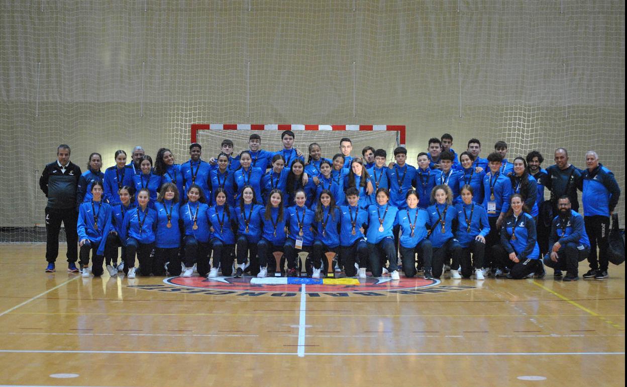 Imagen de la expedición canaria. 