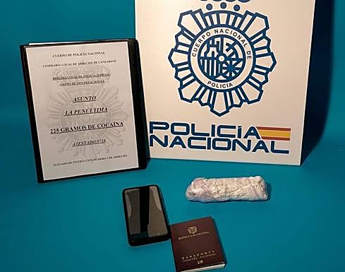 El material incautado por la Policía Nacional. 