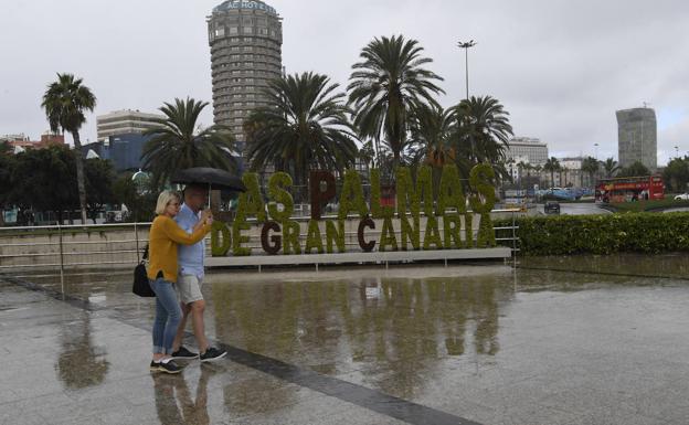 Episodio de lluvia en Las Palmas de Gran Canaria. 