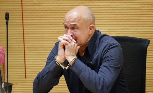 Imagen del acusado durante el juicio. 
