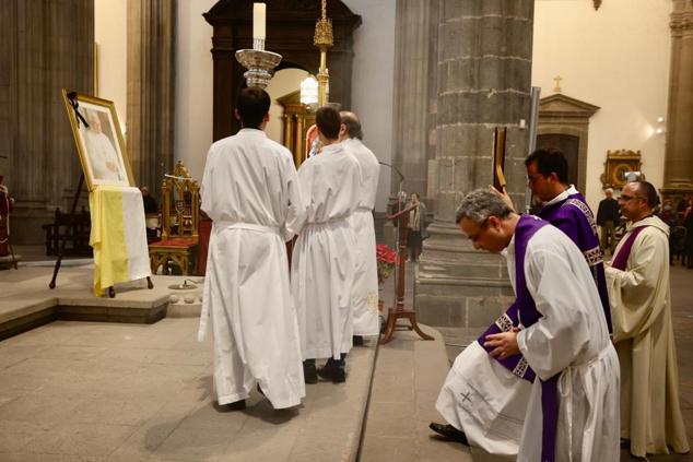 Imagen de la misa funeral de Benedicto XVI. 