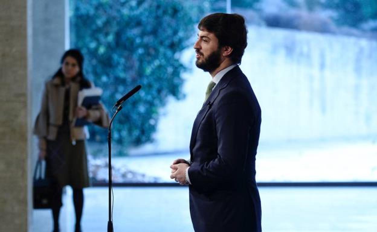 El vicepresidente de la Junta de Castilla y León, Juan García-Gallardo, de Vox. 