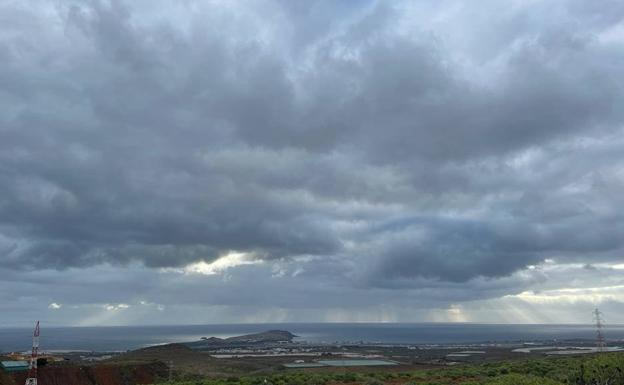 Cielos nubosos en la isla de Gran Canaria. 