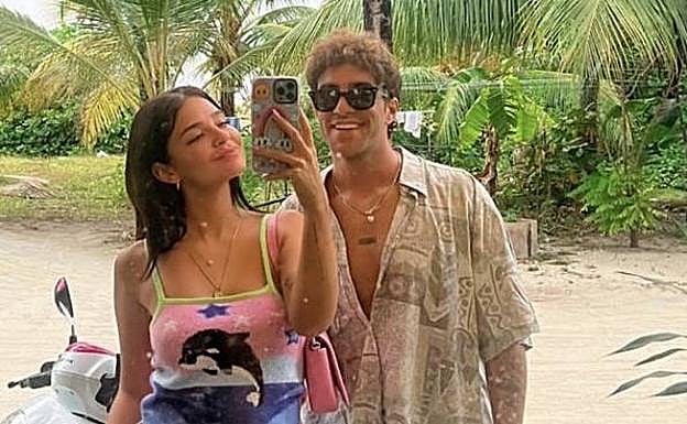 Laura Escanes y Álvaro de Luna, en las islas Maldivas. 