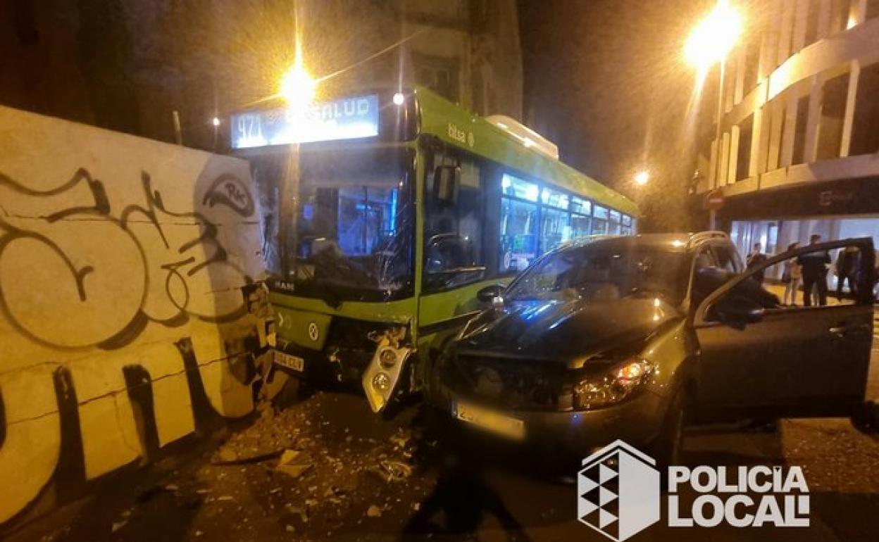 Imagen del accidente. 