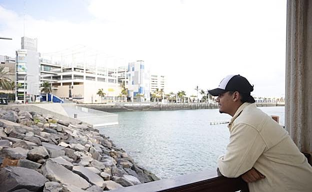 Imagen de Abdelmajid Elaharah esta semana en Las Palmas de Gran Canaria. 
