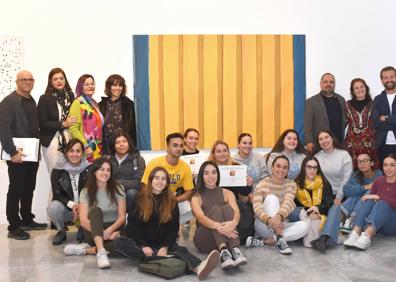 Imagen secundaria 1 - El IES José Frugoni gana Premio Escolar de Pintura Fundación Disa-La Regenta