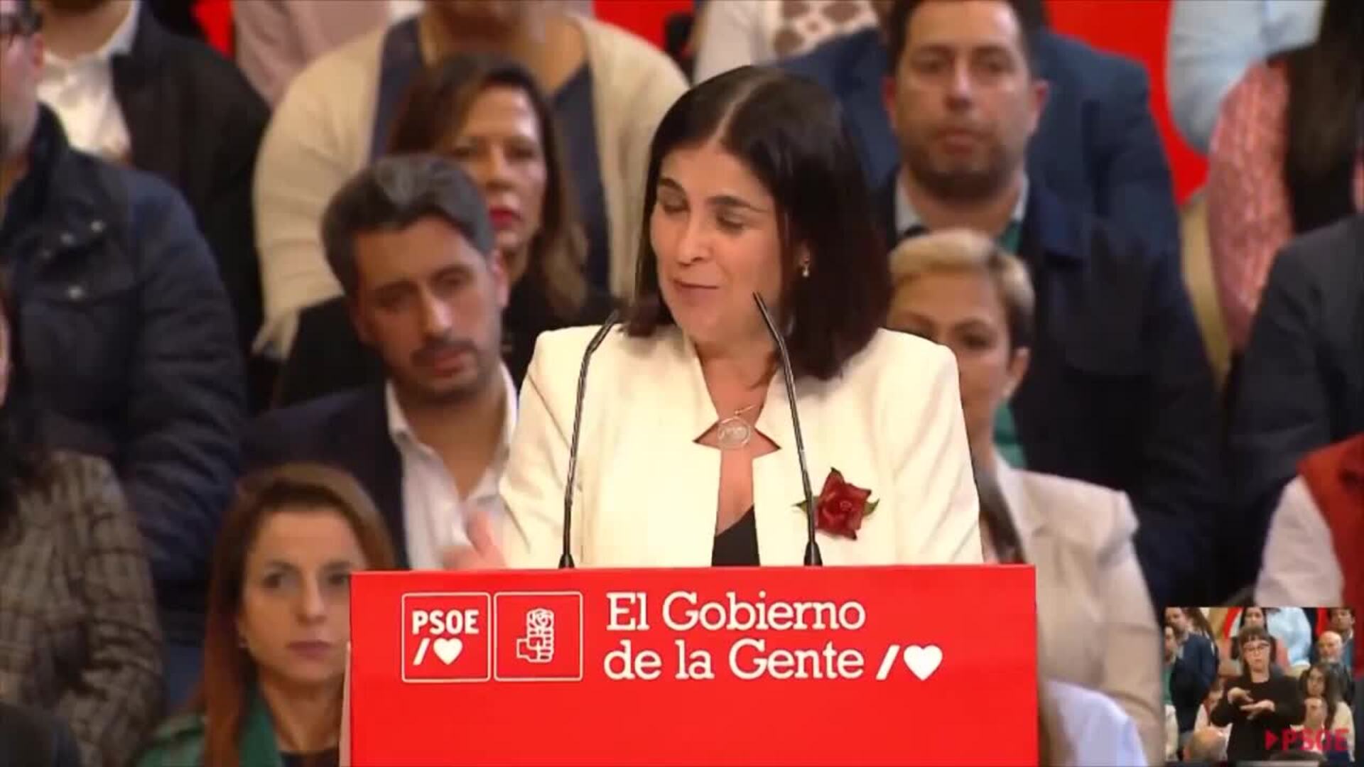 Darias destaca que España "avanza" y "progresa" gracias al PSOE y al Gobierno de Sánchez