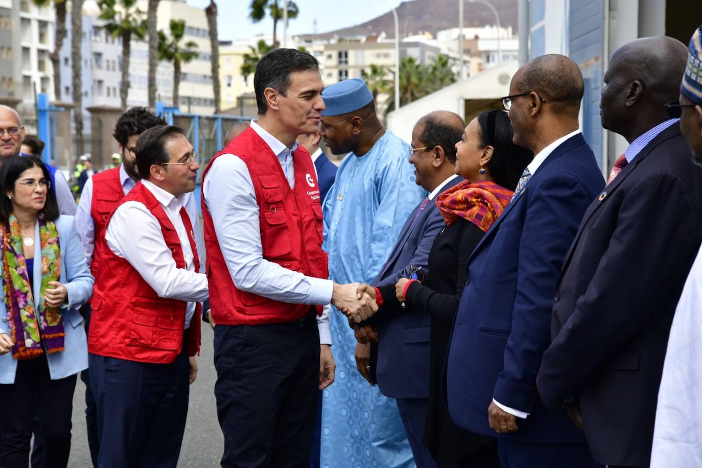 Fotos: Pedro Sánchez visita la base del Programa Mundial de Alimentos