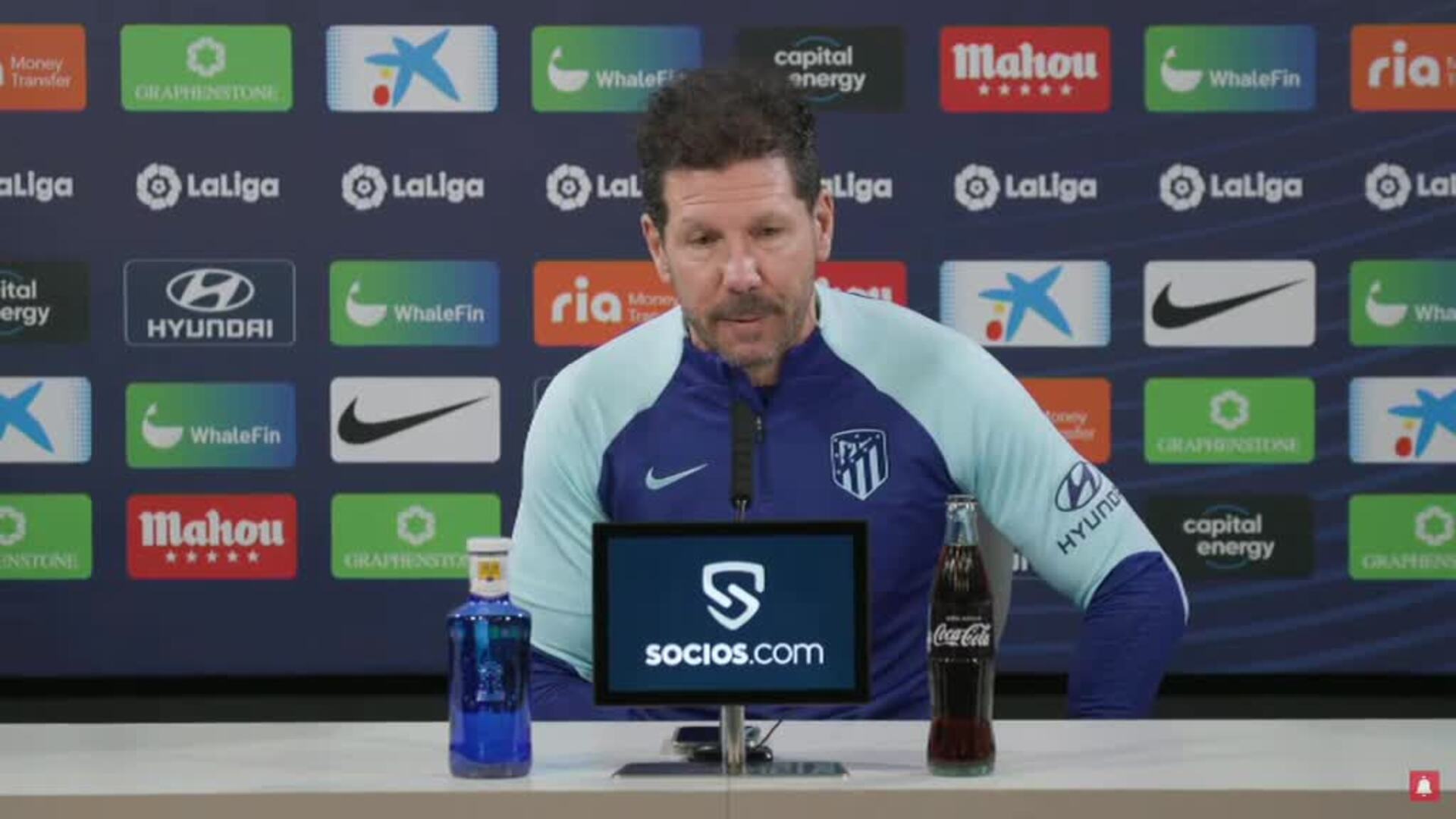 Simeone: "Lo que le pido a los futbolistas es que sigan jugando con ilusión"