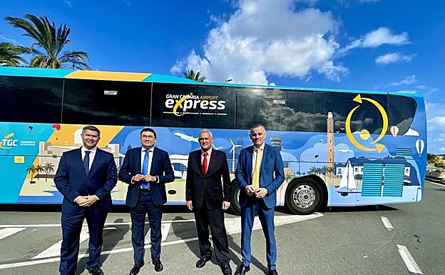 Imagen de la presentación del nuevo diseño de las guaguas.