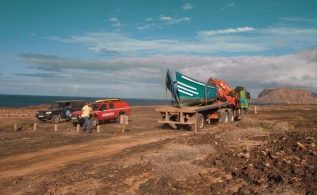 Actividad de retirada en La Graciosa. 