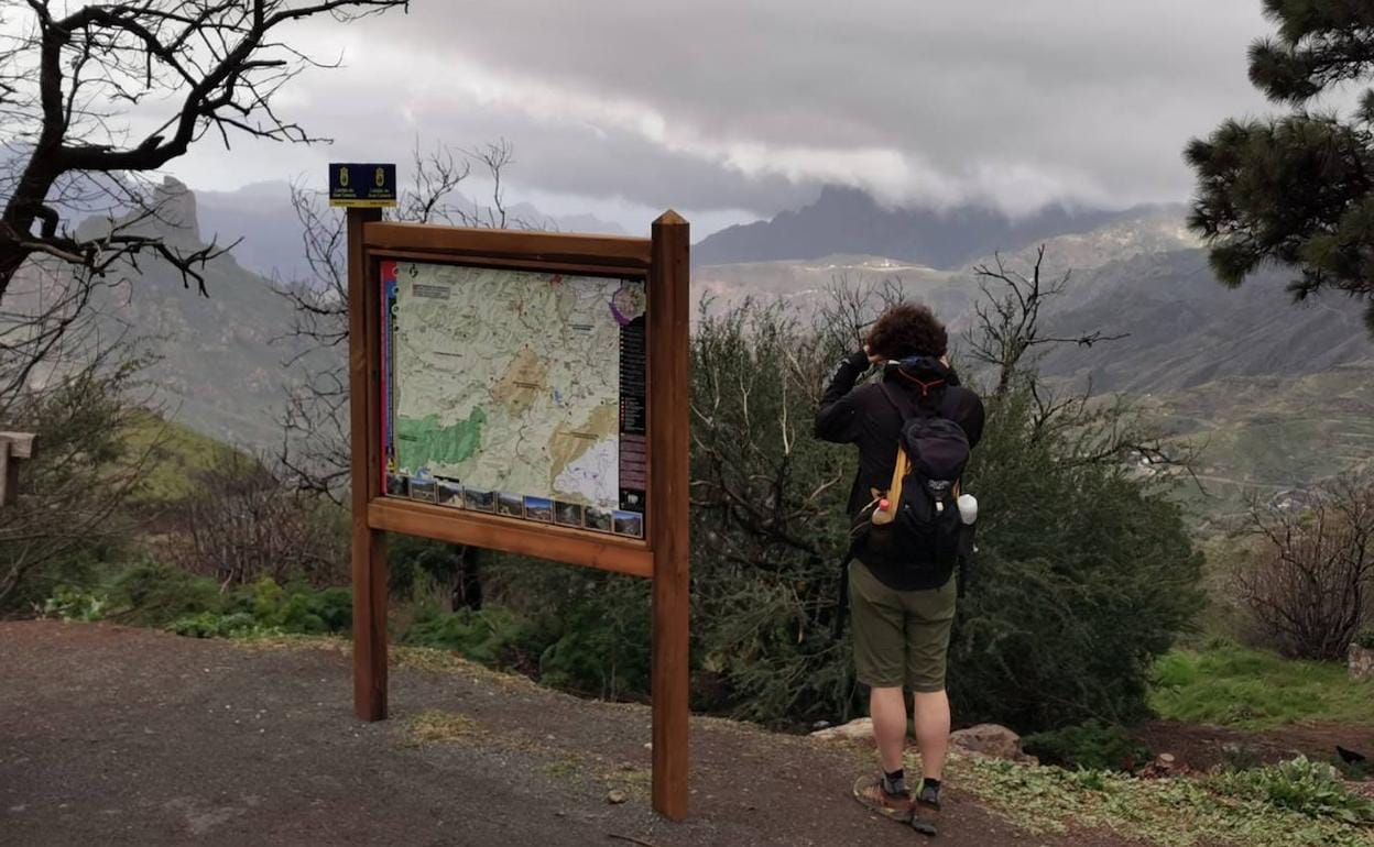 El frío ha sido protagonista estos días en la cumbre grancanaria. 