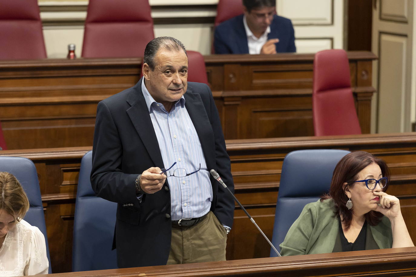 Imagen de archivo de Blas Trujillo en el Parlamento de Canarias. 
