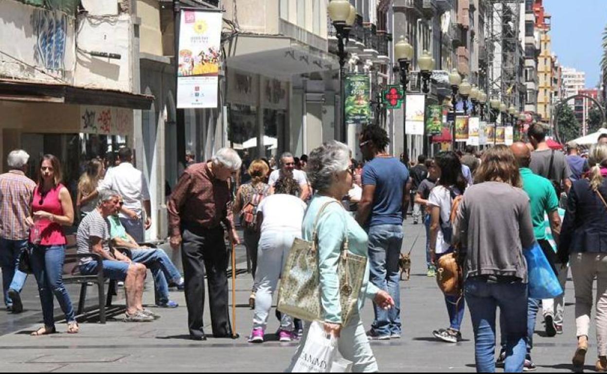 magen de archivo de la calle Triana, en Las Palmas de Gran Canaria