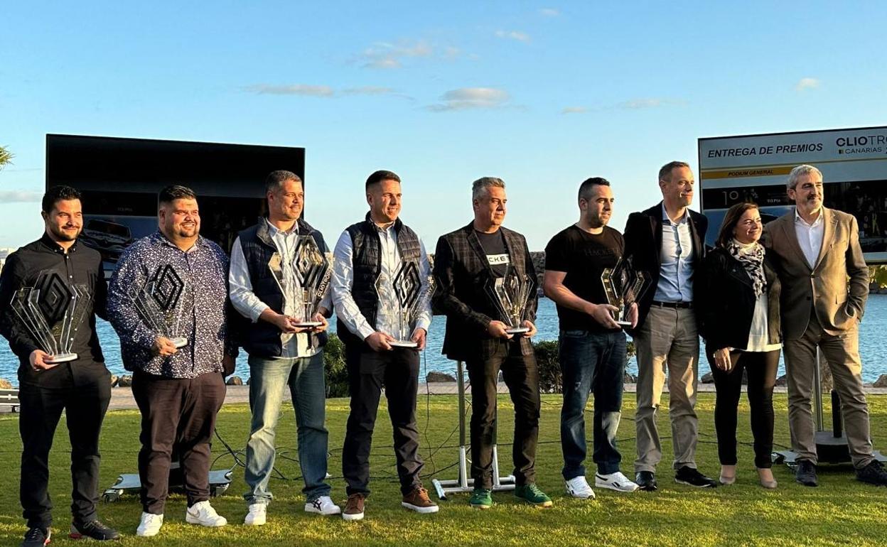 Premiados durante la gala celebrada en Arguineguín. 