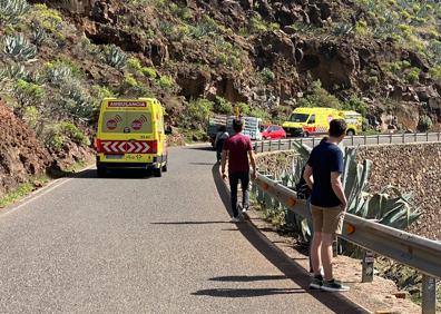 Imagen secundaria 1 - Rescatan a una senderista en el barranco de Las Vacas