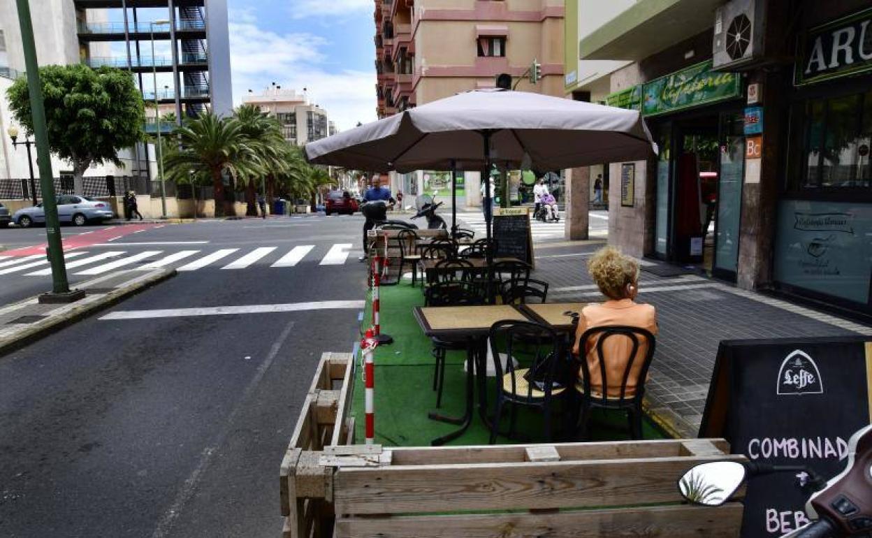Terrazas en la capital grancanaria. 