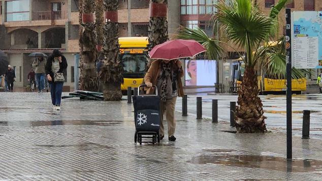 Fotos: Paraguas, bolsas de cartón o gorros para guarecerse de la lluvia