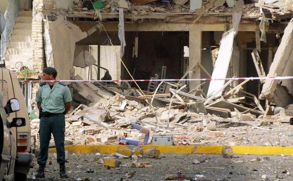 Imagen tras el atentado de Santa Pola.