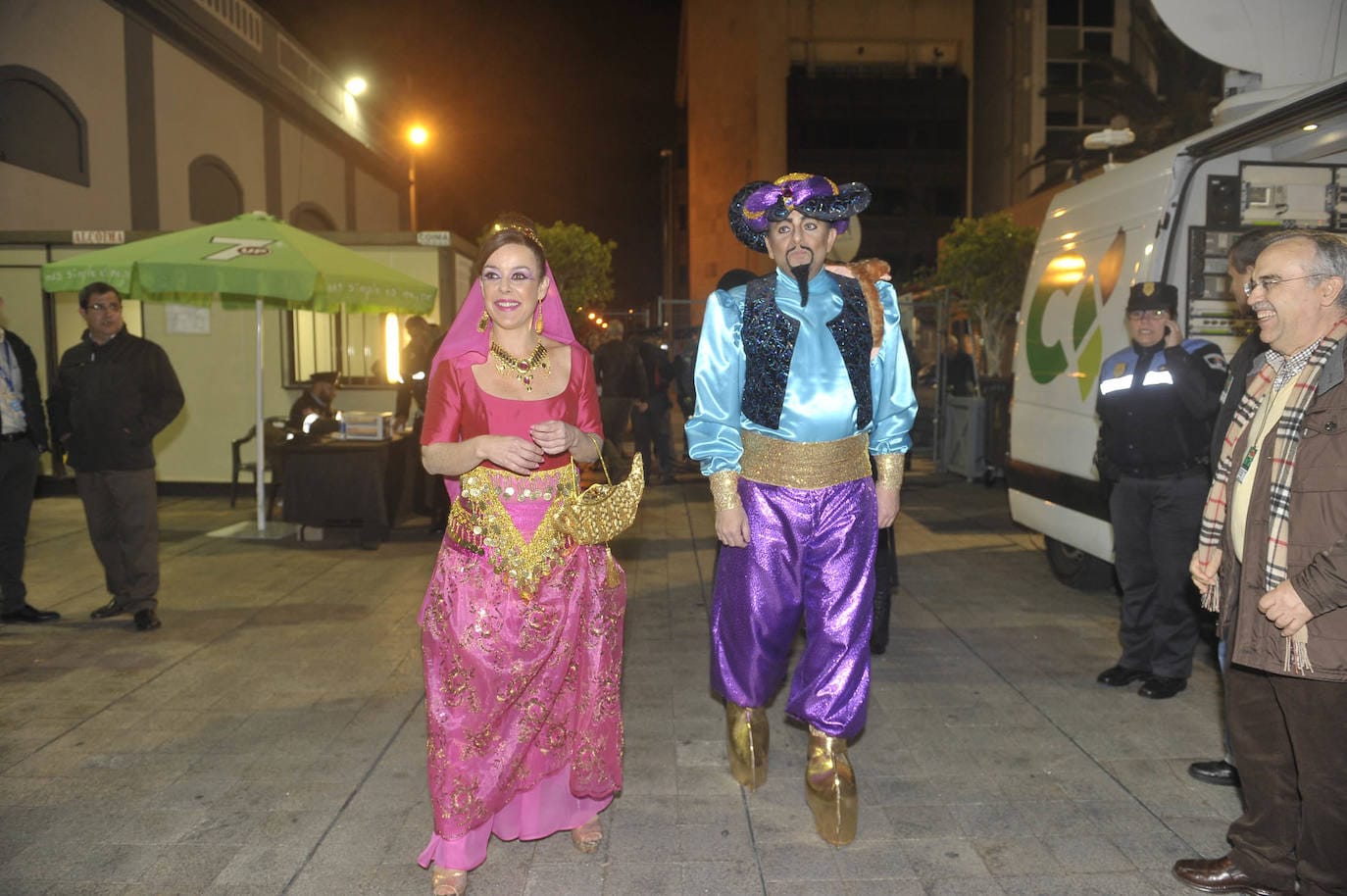 Cardona como Aladin en la gala drag del año 2015.