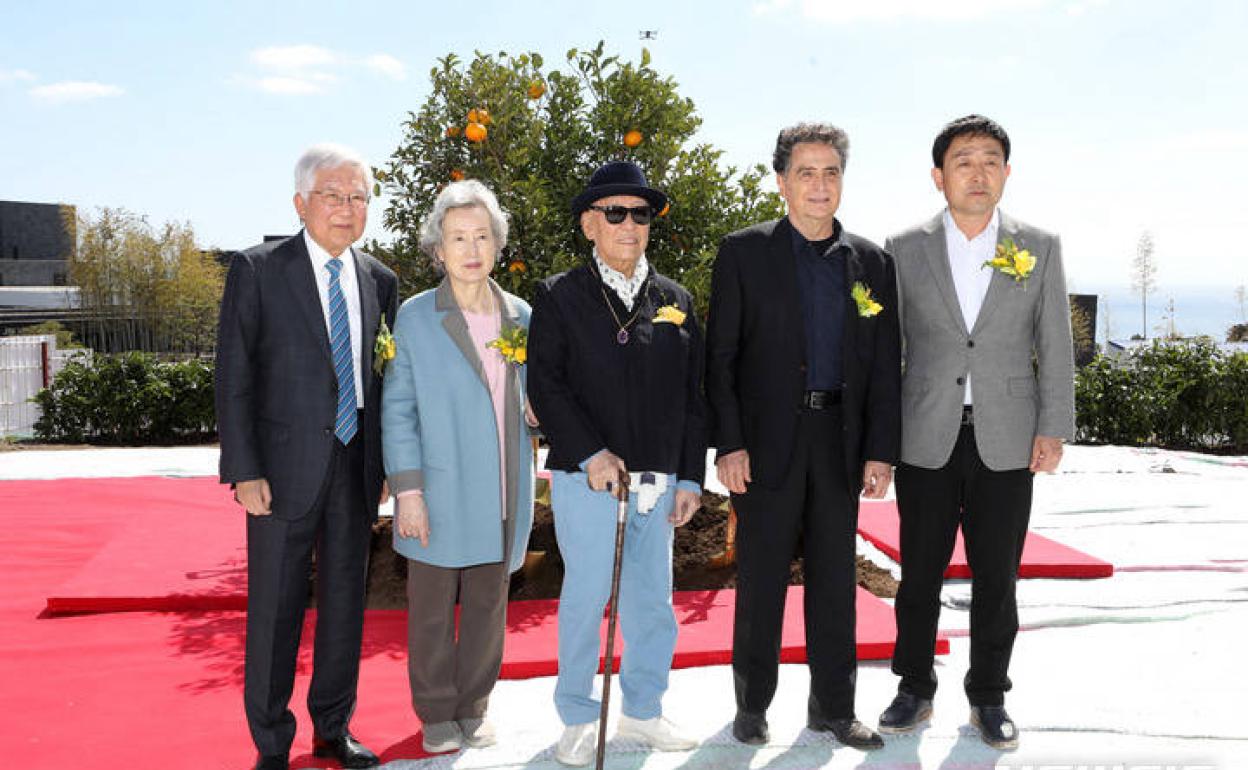 Fernando Menis, en la presentación del museo en Corea del Sur. 