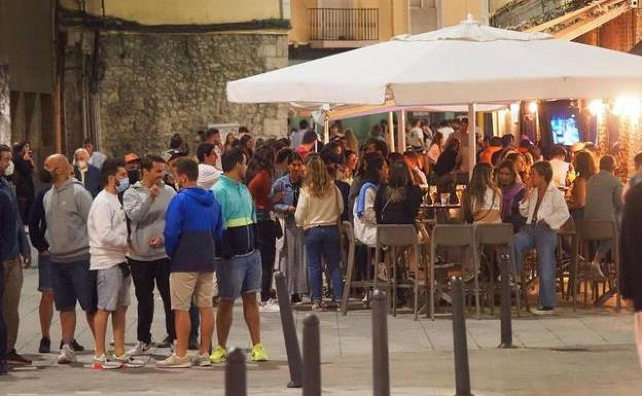 Zona de ocio en Santander en agosto de 2021.