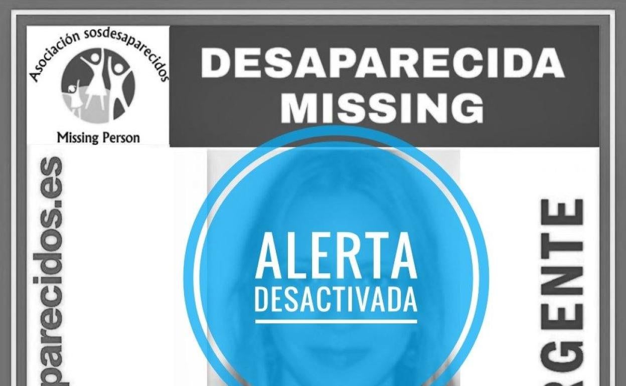 Alerta de desaparición desactivada. 