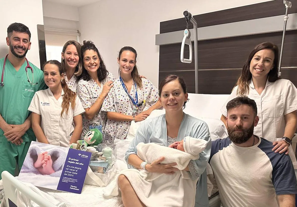 Eyra Martínez es el primer bebé que nace en el Hospital Vithas Las Palmas en 2024