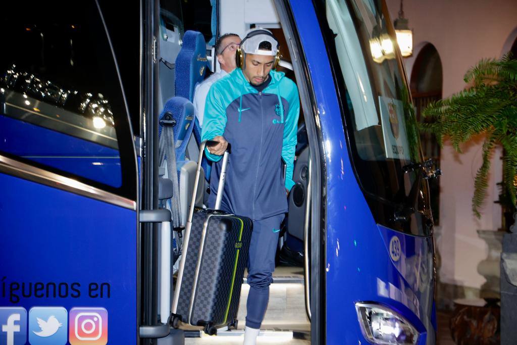 Llegada &#039;fugaz&#039; del Barcelona a la capital grancanaria