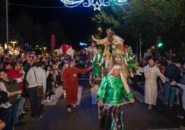 Imagen de archivo de los Reyes Magos a lomos de sus camellos en la cabalgata del pasado año.