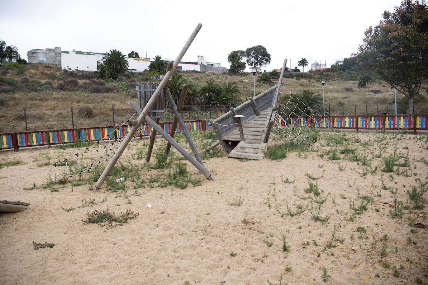 Imagen de archivo del la zona infantil del parque de Hoya Aríñez