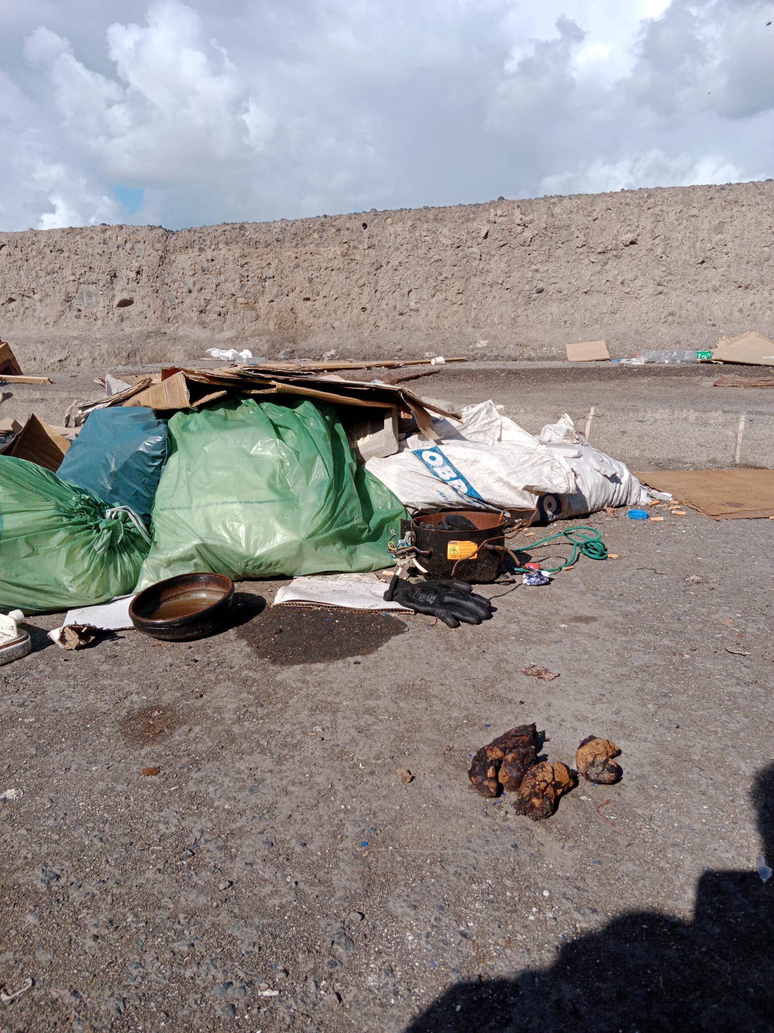 Imágenes de los vertidos en el muelle de San Cristóbal