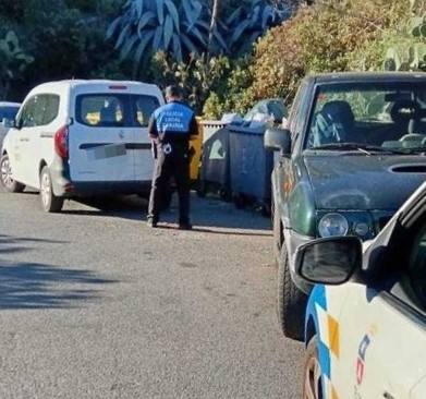 Imagen de un agente de la Policía Local en la localidad de Telde.