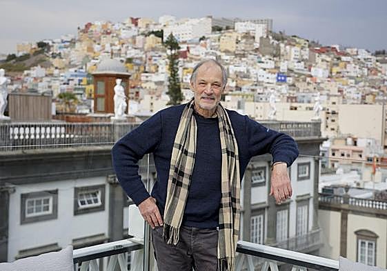 David Le Breton, ayer, en la terraza del Hotel Cordial Santa Ana, en la capital grancanaria.