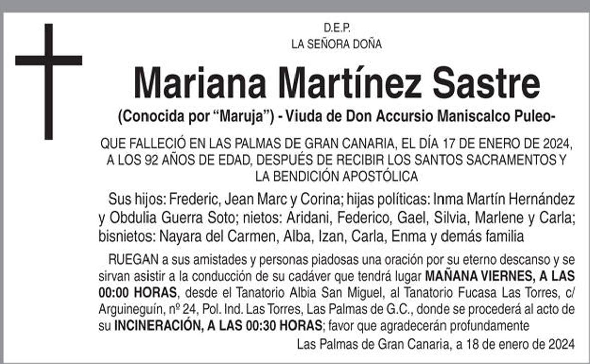 Mariana Martínez Sastre
