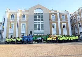 Trabajadores de planes de empleo del Cabildo en 2023.