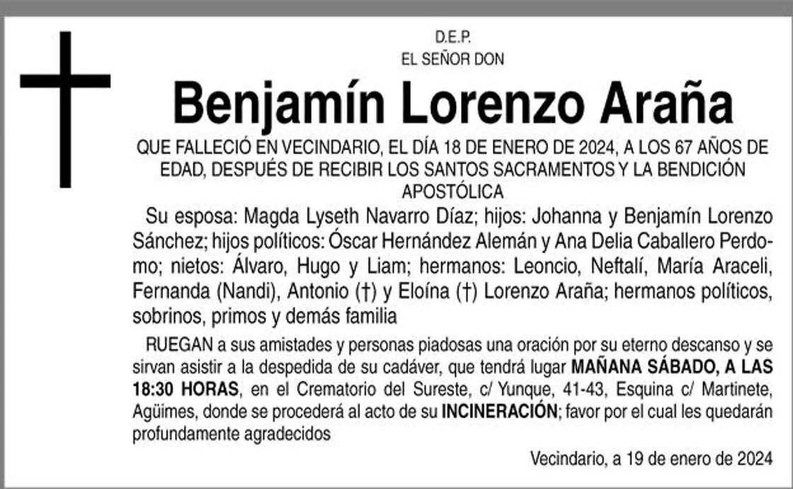 Benjamín Lorenzo Araña