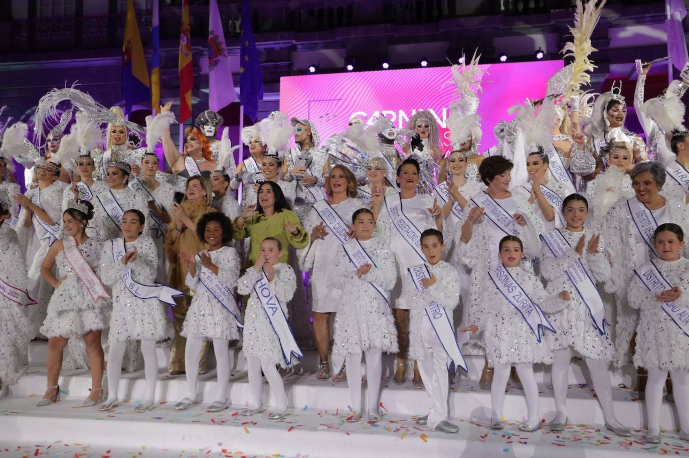 Los candidatos y candidatas a reinar en el carnaval de la capital grancanaria, en imágenes